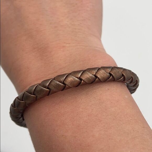 Alex and Ani Copper Metallic Braided Wrap Bracelet - Picture 7 of 7